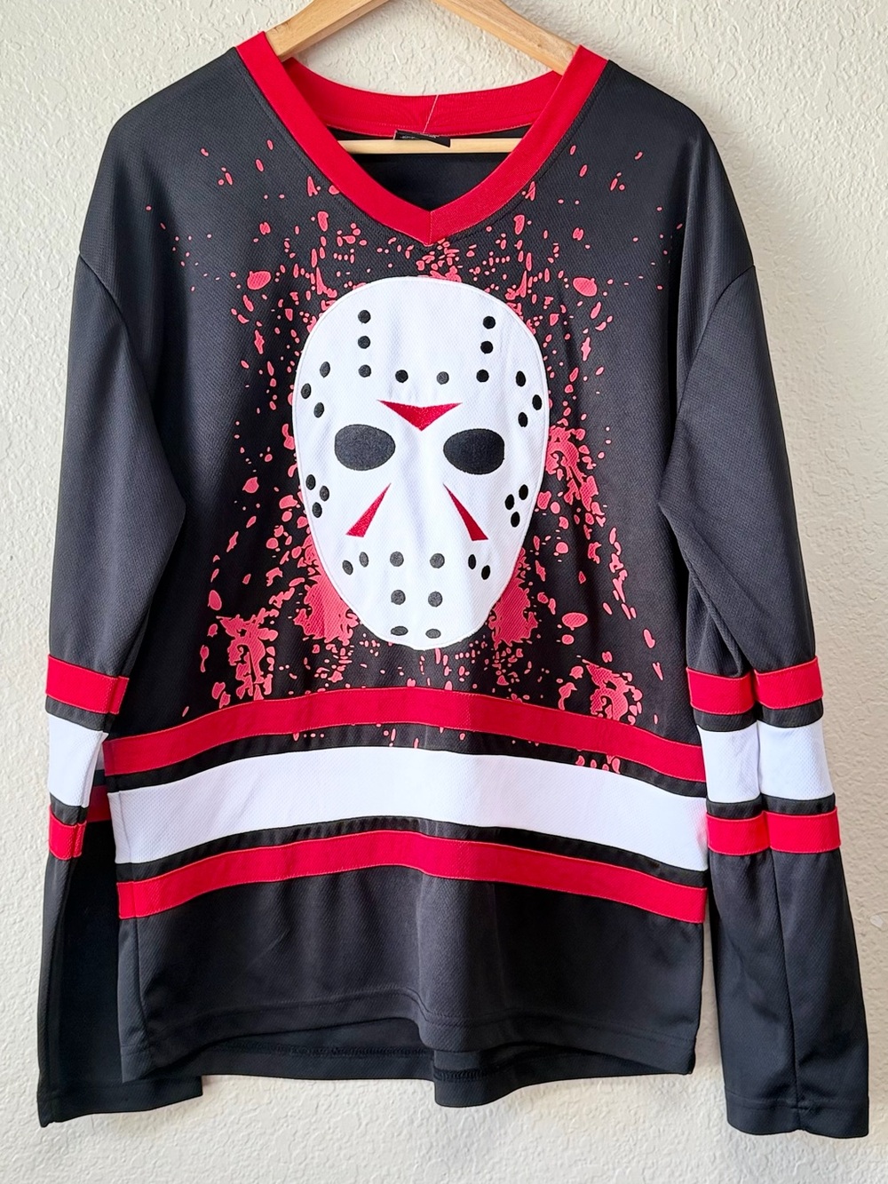 Friday 13th Mens Jersey Top Jason Voorhees Halloween Size Medium